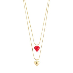 PILGRIM GOLD MAEVE RECYCLED NECKLACE 2 IN A SET