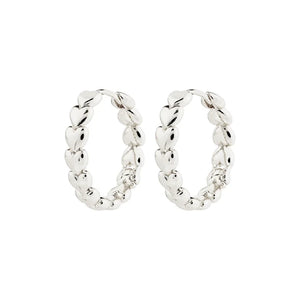 PILGRIM SILVER MAEVE RECYCLED HOOP EARRINGS