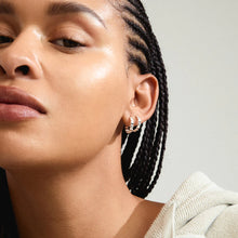 Load image into Gallery viewer, PILGRIM SILVER MAEVE RECYCLED HOOP EARRINGS
