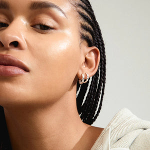 PILGRIM SILVER MAEVE RECYCLED HOOP EARRINGS