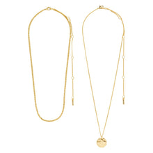 Load image into Gallery viewer, PILGRIM GOLD DECLAN RECYCLED NECKLACE 2-IN-1
