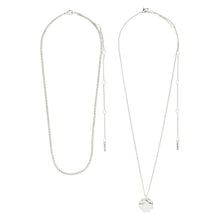 Load image into Gallery viewer, PILGRIM SILVER DECLAN RECYCLED NECKLACE 2-IN-1

