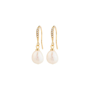 PILGRIM GOLD JASMIN PEARL EARRINGS
