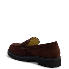 Load image into Gallery viewer, KATHRYN WILSON NOVA LOAFER CHOCOLATE SUEDE
