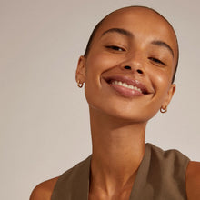 Load image into Gallery viewer, PILGRIM GOLD EDDY RECYCLED ORGANIC SHAPED SMALL HOOPS
