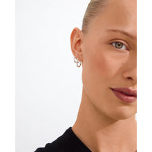 Load image into Gallery viewer, PILGRIM SILVER EDDY RECYCLED ORGANIC MEDIUM HOOPS
