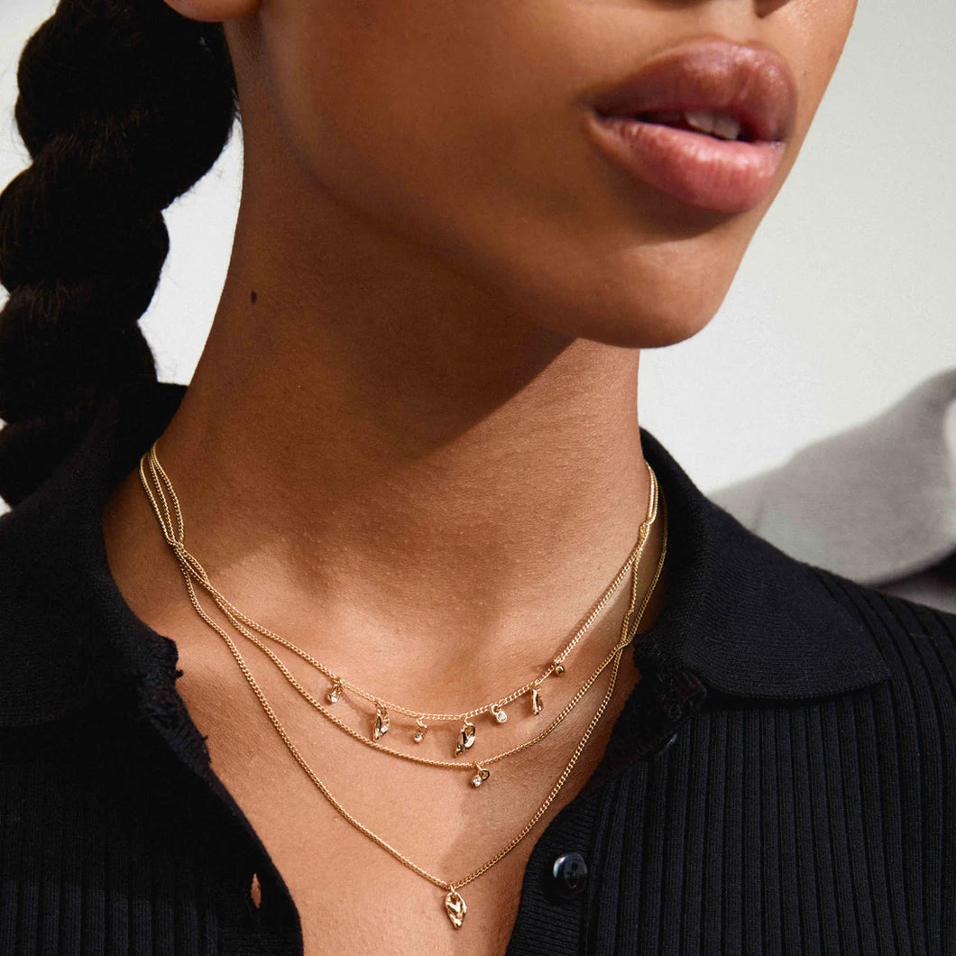 PILGRIM GOLD JULES RECYCLED NECKLACE