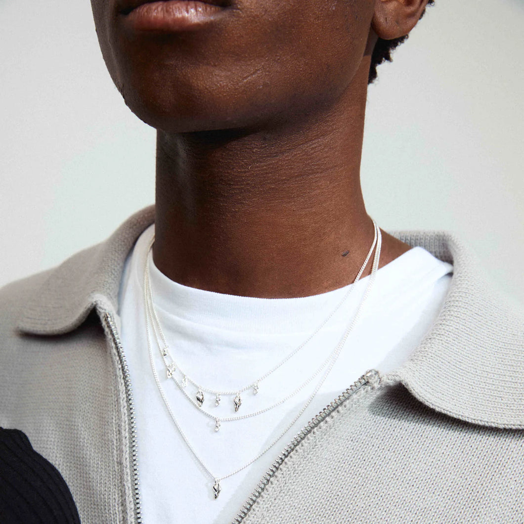 PILGRIM SILVER JULES RECYCLED NECKLACE