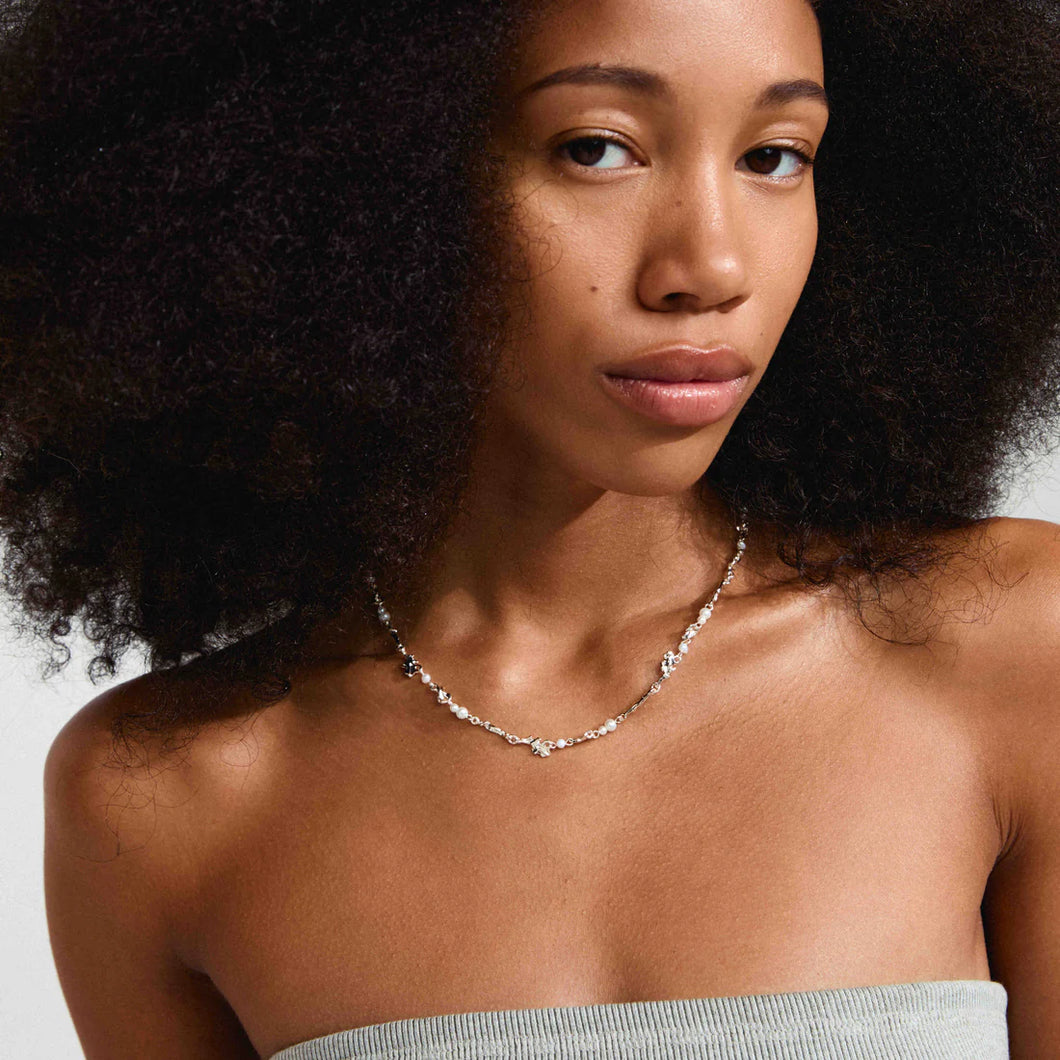 PILGRIM SILVER SLOAN PEARL NECKLACE