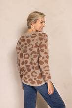 Load image into Gallery viewer, ZHRILL ISABELLA KNIT TAUPE/ANIMAL
