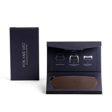 Load image into Gallery viewer, FOX &amp; LEO GLASSES CASE CHOCOLATE
