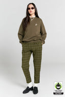 KAREN WALKER RUNAWAY GIRL ORGANIC SWEATSHIRT HUNTER GREEN