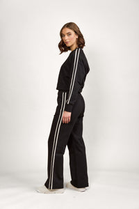 KNEWE REBEL WIDE LEG PANT BLACK