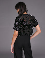 Load image into Gallery viewer, STORM BURNOUT TEE BLACK VELVET
