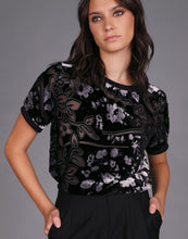 Load image into Gallery viewer, STORM BURNOUT TEE BLACK VELVET
