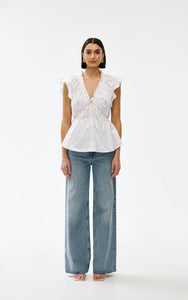 KINNEY BOBBIE TOP IVORY