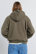 Load image into Gallery viewer, KAREN WALKER RUNAWAY GIRL CROPPED OVERSIZED HOODIE HUNTER GREEN
