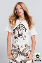 Load image into Gallery viewer, KAREN WALKER RUNAWAY CAROUSEL ORGANIC COTTON T-SHIRT ECRU/MOCHA
