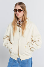 Load image into Gallery viewer, KAREN WALKER  ROCKING HORSE CROPPED OVERSIZED HOODIE ECRU/MOCHA
