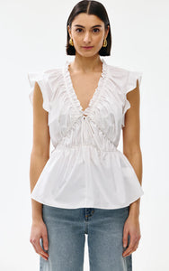 KINNEY BOBBIE TOP IVORY