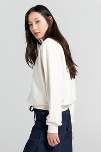 KAREN WALKER RUNAWAY COLLEGE ORGANIC SWEATSHIRT ECRU