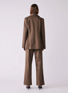 ESMAEE STUDIO BLAZER WALNUT PINSTRIPE