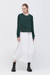 TAYLOR WAVE SKIRT IVORY