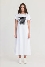 Load image into Gallery viewer, TAYLOR STRAND DRESS IVORY/BLACK
