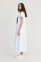 Load image into Gallery viewer, TAYLOR STRAND DRESS IVORY/BLACK
