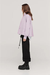 TAYLOR DIVIDED BRINK SWEATER QUARTZ