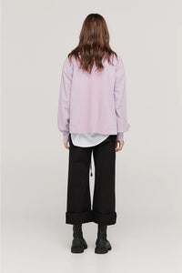 TAYLOR DIVIDED BRINK SWEATER QUARTZ
