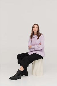 TAYLOR DIVIDED BRINK SWEATER QUARTZ