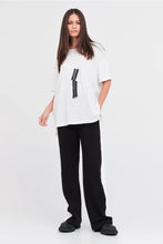 Load image into Gallery viewer, TAYLOR SECTOR MODULE TEE IVORY/BLACK
