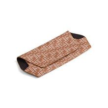 Load image into Gallery viewer, FOX &amp; LEO GLASSES CASE VEGAN LEATHER TAN PRINT
