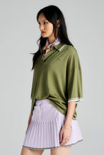 Load image into Gallery viewer, KAREN WALKER RELAX KNIT POLO GREEN
