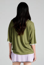 Load image into Gallery viewer, KAREN WALKER RELAX KNIT POLO GREEN
