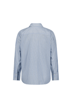 Load image into Gallery viewer, COMMONPLACE GOOD DAYS SHIRT WHITE/BLUE STRIPE
