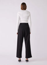 Load image into Gallery viewer, ESMAEE STUDIO TAILORED PANTS BLACK PINSTRIPE
