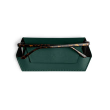 Load image into Gallery viewer, FOX &amp; LEO GLASSES CASE FOREST GREEN
