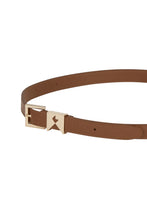Load image into Gallery viewer, KAREN WALKER MONOGRAM KEEPER BELT DARK TAN
