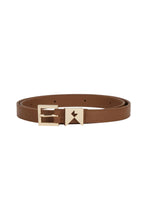 Load image into Gallery viewer, KAREN WALKER MONOGRAM KEEPER BELT DARK TAN
