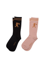 Load image into Gallery viewer, KAREN WALKER RUNAWAY GIRL SOCKS 2 PACK BLACK/PINK
