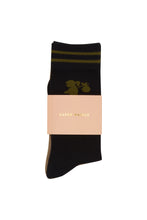 Load image into Gallery viewer, KAREN WALKER RUNAWAY GIRL SOCKS 2 PACK BLACK/SESAME
