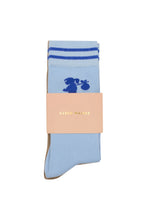 Load image into Gallery viewer, KAREN WALKER RUNAWAY GIRL SOCK 2 PACK SKYBLUE/SESAME
