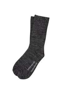KAREN WALKER GLITTER SOCKS 2 PACK NATURAL SILVER/BLACK SILVER