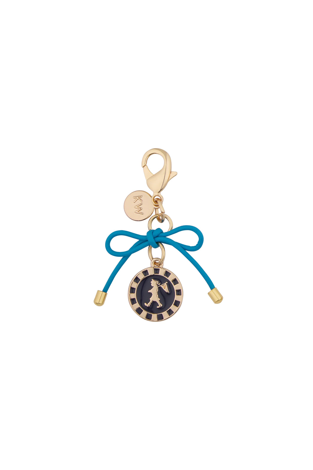 KAREN WALKER SAILOR GIRL CHARM GOLD/NAVY