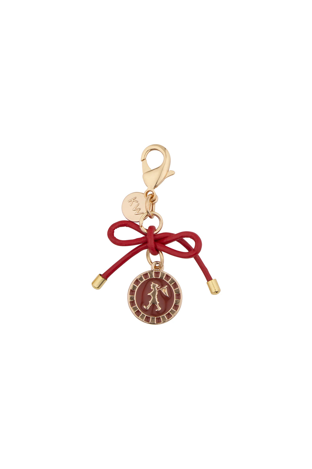 KAREN WALKER SAILOR GIRL CHARM GOLD/RED