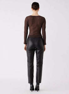 ESMAEE EXILE LACE TOP CAROB