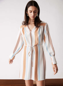 ESMAEE SKYLINE DRESS SKY STRIPE