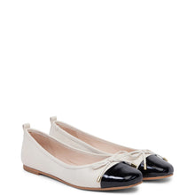 Load image into Gallery viewer, KATHRYN WILSON AUDREY BALLET STONE CALF/BLACK PATENT
